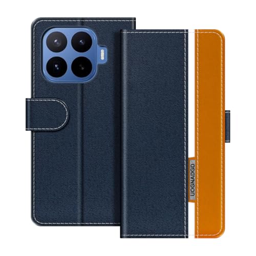 UOGNADGD ���U�[�P�[�X Xiaomi 17T Pro �Ƃ̌݊������� �}�O�l�b�g���t���b�v�J�o�[ �X�^���h���J�[�h�z���_�[�t�� �Ռ��ی�Ή� (�u���[)