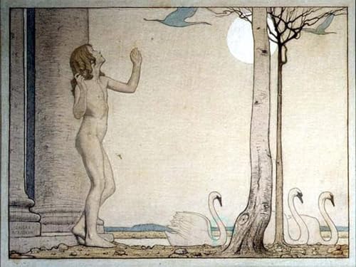 Impresiones de Lienzo l'uccello azzurro Frederick Cayley Robinson