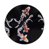 Meccanismo silenzioso senza ticchettio: il nostro orologio da parete Tricolor Koi Fish Trio funziona silenziosamente con un movimento senza ticchettio, creando un ambiente tranquillo. Ideale come orologio da classe, orologio da parete per ufficio o orologio da parete per camera da letto