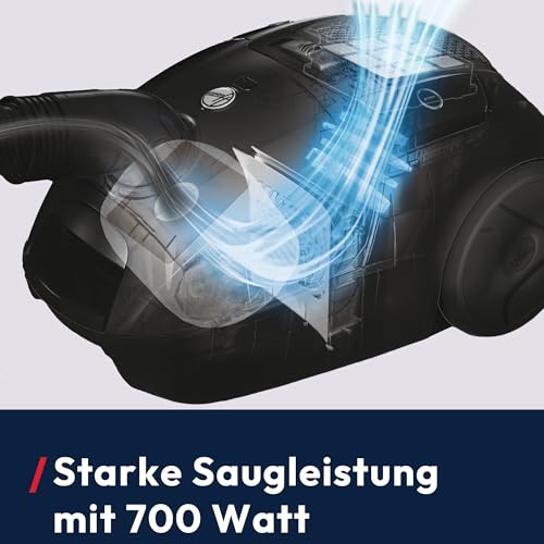 Hoover Telios leiser Boden-Staubsauger mit Beutel | Parkettdüse | 700 W – Ansicht 3