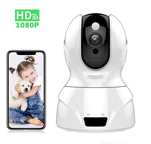 Tovendor 1080P Security Home Camera, WiFi Camera Indoor Surveillance System, IP Camera Baby Monitor with Motion Detection Tracking Night Vision