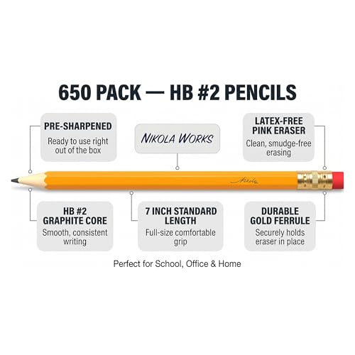 Packs de 650 lápices graphite HB preafilados miniatura 2