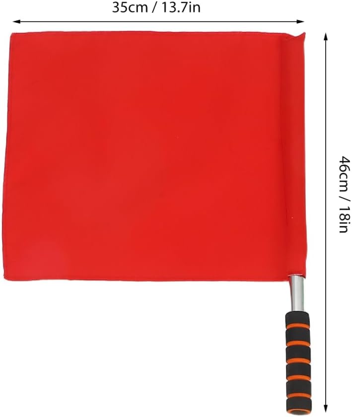 3pcs Referee Stainless Steel Hand Flags Field Official Sports Training Flag for Soccer Volleyball Football Track Red Green Yellow - Image 8