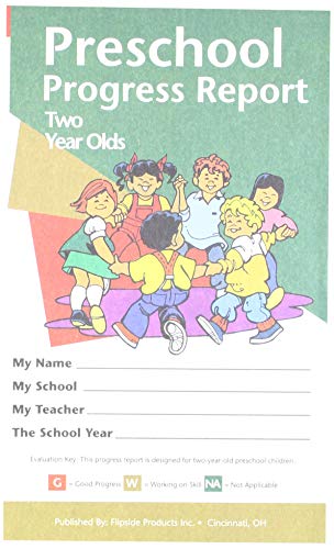 Hayes Flipside Products Age 2 Progress Reports, (Set of 10), Multicolor