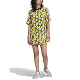 Vestido de camiseta con estampado floral completo.