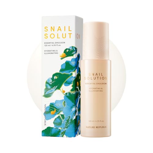Nature Republic Snail Mucin Emulsion - Moisturizer, Hydrating Adv...