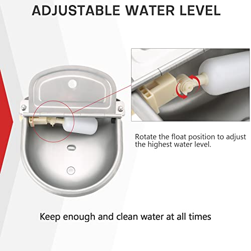 Maopinerautomaticwaterdispenserautomaticwatererbowlfordogsfarmgradestainlessstockwatererhorsecattlegoatsheepdogwaterwithdrainagehole Urban Country Home Decor Maopiner automatic water dispenser automatic waterer bowl for dogs farm grade stainless stock waterer horse cattle goat sheep dog water with drainage hole urban country home decor