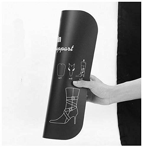 2Pairs 14Inch/36Cm Multifunction Thicken Long Boot Shaper Form Inserts Automatic Support Shape Shoe Tree Tall Short Boot Shaper Knee High Shoes Boot Holder Hanger For Women Lady Most Shoes (Black) #TOP3