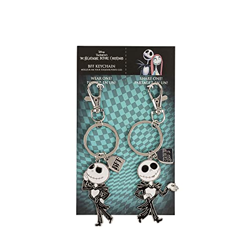 Disney Peers Hardy The Nightmare Before Christmas Black, White and Silver BFF Keyring Set3