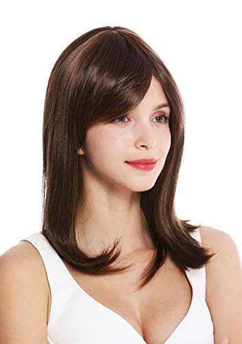 WIG ME UP, GFW2626-2-30 women's quality wig medium length sleek parting brown dark brown mix, black brown mixed (2-30)