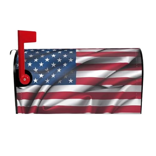 Dlxw Copertura protettiva impermeabile magnetica per cassetta postale con bandiera americana, rivestimento esterno, standard.