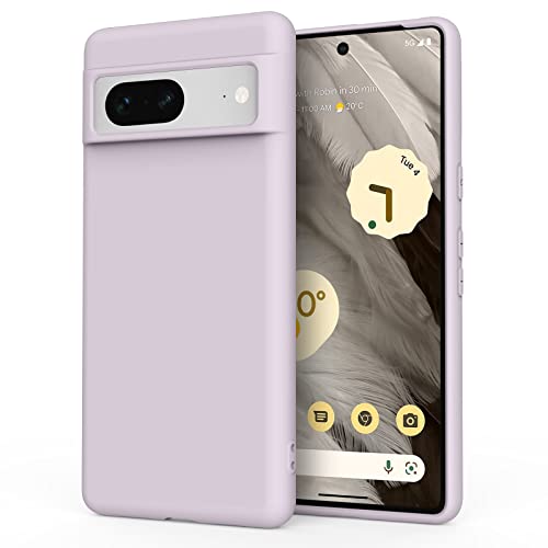 Image of Meliya Back Cover Case Only Compatible for Google Pixel 7, Silicone Case Cover Rugged Flexible Durable Anti-Slip Protection Shockproof, Full Body Protective Cover for Google Pixel 7 (Purple)