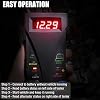 MOTOPOWER MP0514C 12V Digital Battery Tester Voltmeter and Charging System Analyzer with LCD Display and LED Indication - Red Rubber Paint