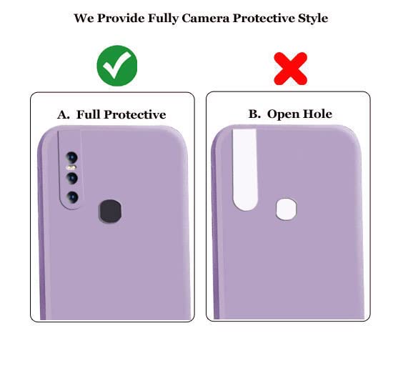Image of A rtistque Back Cover Case for Vivo V15 with Camera Protection | Shockproof TPU | Stylish Protective Design | Slim Fit | Ultra Matte | Vivo V15 Back Cover - Purple
