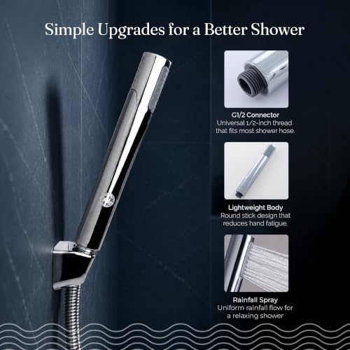 Image of JAL ABS Round Hand Shower for Bath | High Pressure Handheld Shower Head