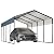 Metal Carport 10'x20'x8.8' Ft Heavy Duty Grey Galvanized Steel Roof Multi-Use Shelter Canopy with Metal Frame, Prefab Carport Garage for Cars, Boats, and Tractors