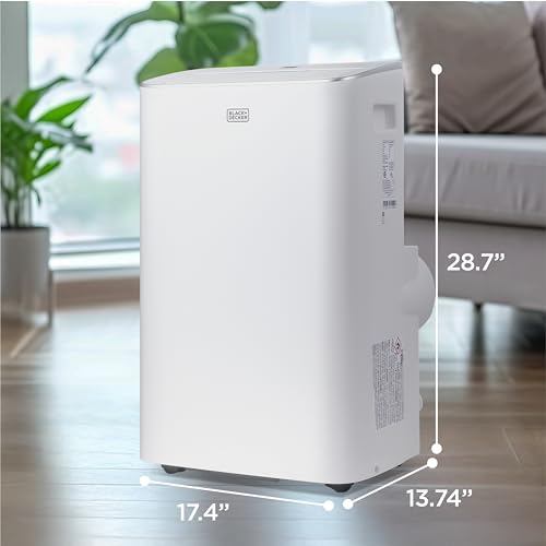 BLACK+DECKER Smart Portable Air Conditioner, 8,000 BTU, BPACT08NM, White - image 8