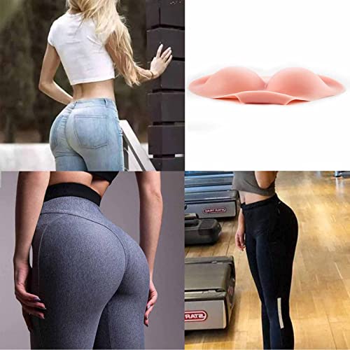 Calcinhas femininas de silicone para controle de bumbum, calcinha push-up acolchoada, rosa, 640 g