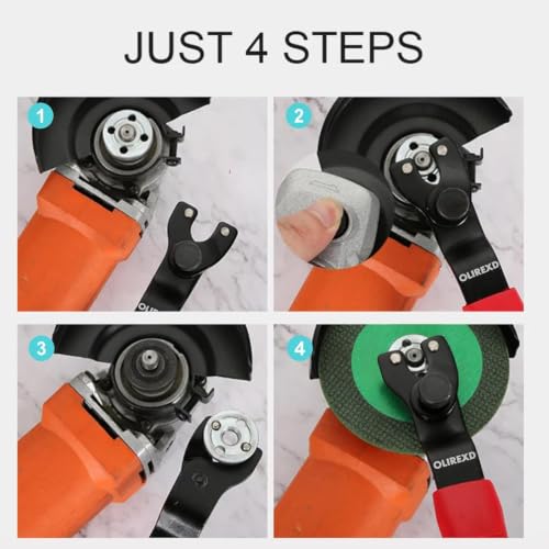 Image of OLIREXD Angle Grinder Universal Adjustable Pin Wrench for Angle Grinder Machine (2, Red)