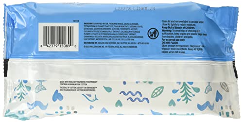 Amazon Brand - Mama Bear 99% Water Baby Wipes, Hypoallergenic, Fragrance Free,72 Count & Amazon Brand - Plush Protection Size 5 Diapers, 31 Count, White #TOP2