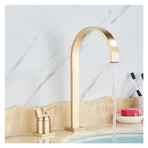 Grifo de baño generalizado para solucionar problemas de espacio y salpicaduras