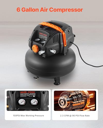 VEVOR 6 Gallon Pancake Air Compressor