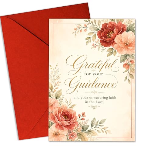 Carte de remerciement ministère et soutien aux guides spirituels