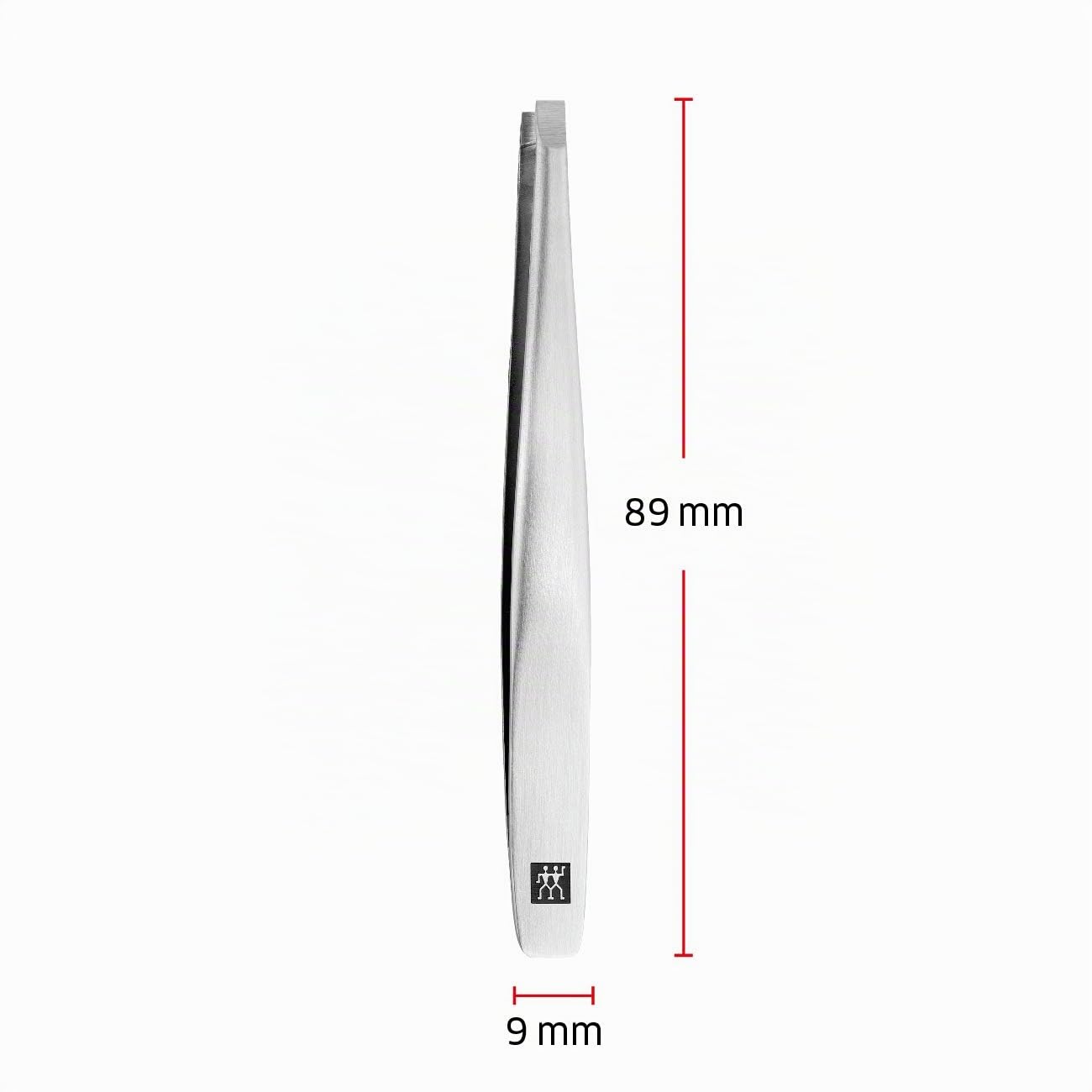 ZWILLING Pinzetta dritta (pinzetta per sopracciglia, punte ruvide e calibrate, ipoallergeniche), premium, argento, 90 mm