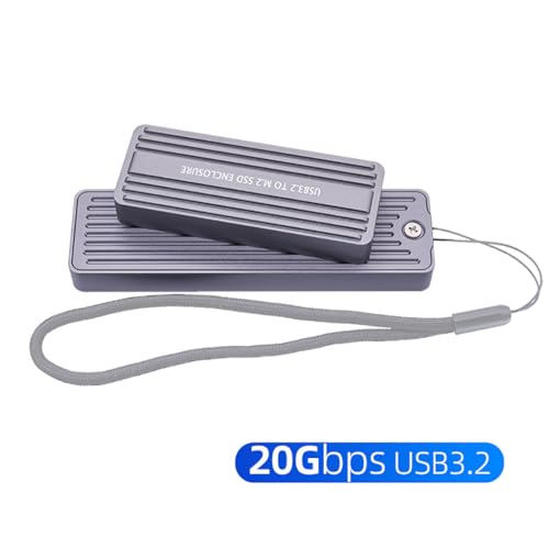 Caja externa para disco duro M.2 NGFF+NVME 4TB USB-C 20Gbps miniatura 4