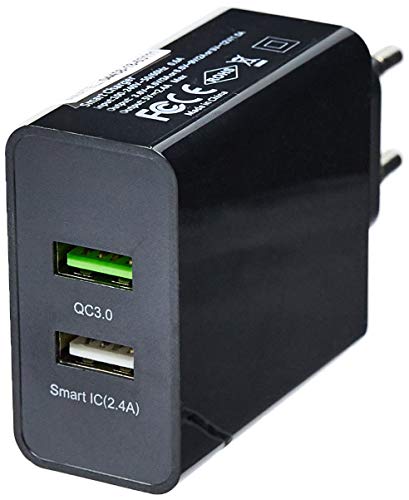 Carregador De Parede Concept 2 Portas Usb Quick Charger Preto Multilaser - CB117
