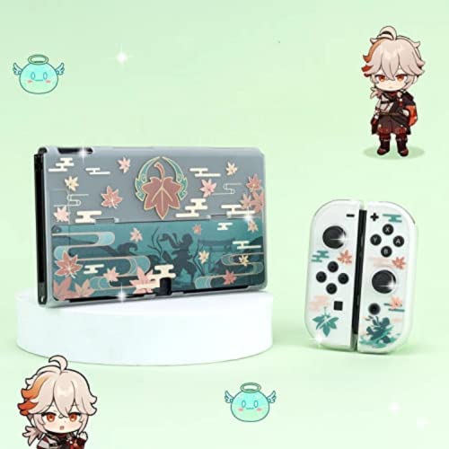 ENFILY Cute Genshin Impact Kaedehara Kazuha Case Compatible with Nintendo Switch OLED, Dockable Case