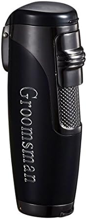 Personalized Triad Black Matte Triple Torch Flame Cigar Lighter Free Engraving