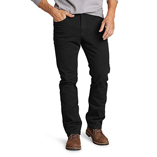 Eddie Bauer Men's Flannel-Lined Flex Jeans - Straight Fit