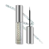 URBAN DECAY Moondust Liquid Glitter Eyeliner (Disco Daydream - Silver Holographic Glitter), Sparkly Eye Liner, Eyeshadow Topper, Universal Shimmering Shades, No Fallout - 0.25 fl oz