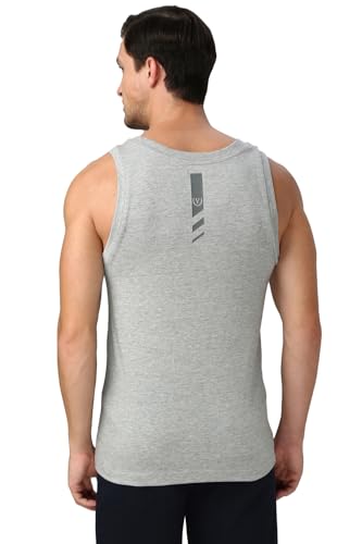 Image of Van Heusen Men's Cotton Regular Fit Sport Graphic Print Vest - Super Soft, Sleeveless,