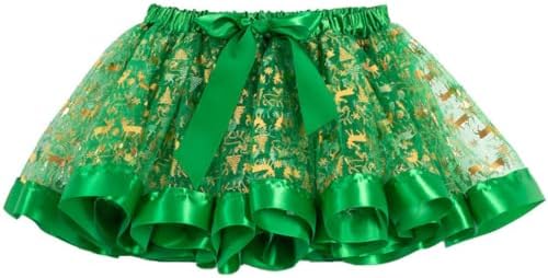 Falda Tutu Navidad para Niñas - Verde