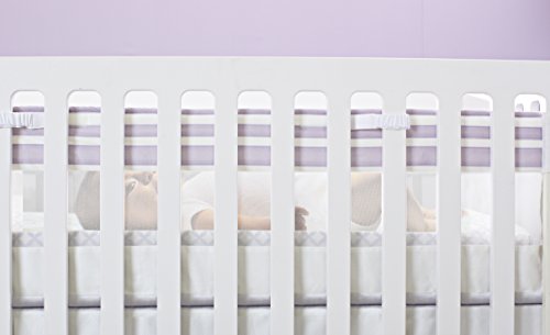 Just Born Fresh Air Crib Liner, Lilac - Thumbnail 2