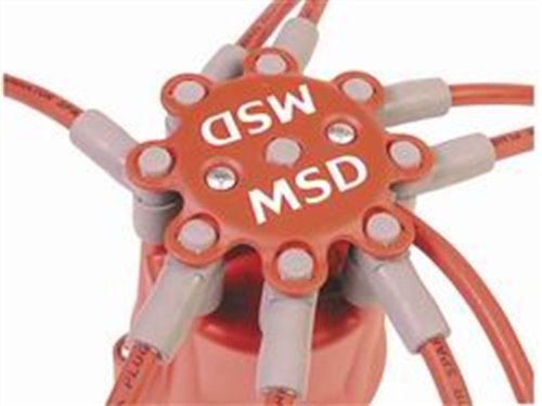 Msd 8433 Distributor Cap With Retainer , Red #TOP1