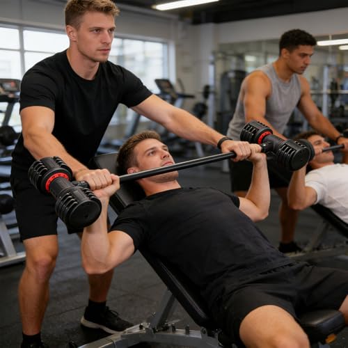 Barre de conversion pour haltères en acier robuste pour musculation à la maison - 3