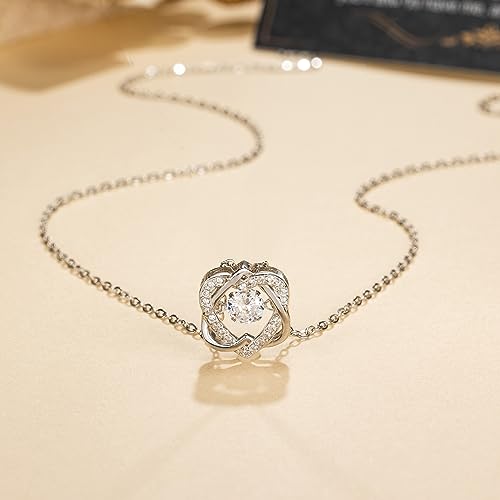 Brother and Sister Gifts, Sterling Silver Two Interlocking Infinity Heart Necklace, Gift for Sister Birthday Gifts From Brother To Christmas Gift for Little Big Sisters2