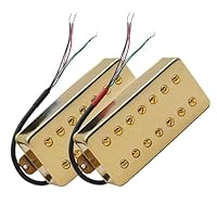 Amazon.co.jp: 7 弦ギターのハムバッカーゴールドピックアップマイナス