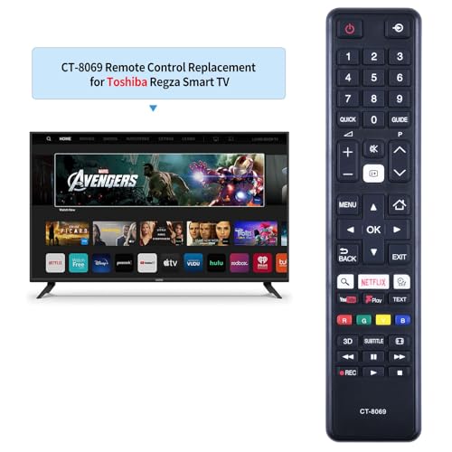 GOUYESHO CT-8069 New Replacement for Toshiba TV Remote Control Fit for Toshiba Smart TV 24SW763DB 24W3753DB 32D3653DB 32L3753DB 40L3653DB 43L3653DB 49U6663DB 49U6763DB 55L3753DB - Image 3