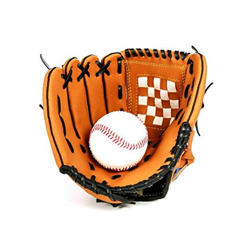 Gant De Baseball en Cuir Haut De Gamme Sport Teeball Gant Et Balle De Softball Mitten Mitt pour Les Enfants Et Les…