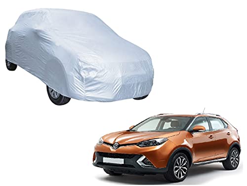 Image of Auto Hub Car Cover Compatible with MG GS with Weather Proof, Triple Stitched, MG GS Car Cover- Plain Silver