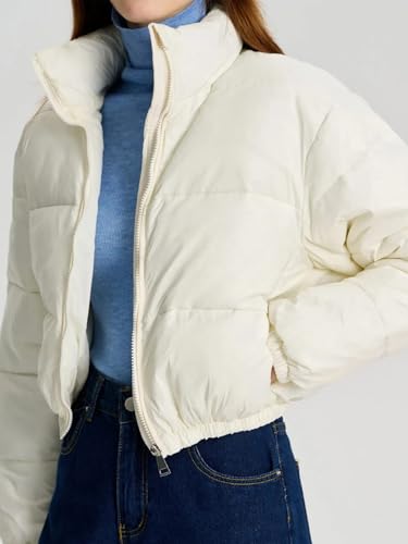 Image of KOTTY Women Nylon Full Sleeve Solid Standard Length Puffer Jacket