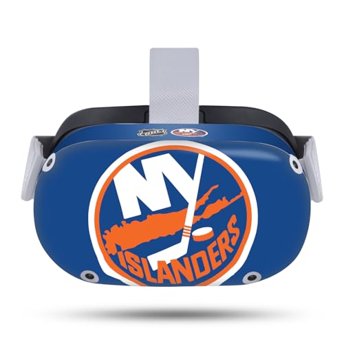 Head Case Designs Officially Licensed NHL Oversized New York Islanders Vinyl Sticker Skin Decal Cover Compatible with Meta Quest 2