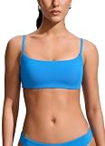 CRZ YOGA A-C Scoop Neck Bikini Tops for Women - Padded Adjus...