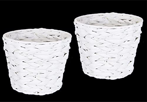 Flair Flower Pot de Fleurs en Jacinthe d'eau - Pot de Fleurs - Pot de Fleurs - Pot de Fleurs - Pot décoratif tressé - Pot de Fleurs pour Fleurs artificielles et Plantes