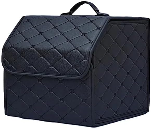 GLYGLY Maletero Organizador para Coche para BYD E3, Coche Bolsa de Almacenamiento Base Antideslizante Plegable Accesorios PU,S