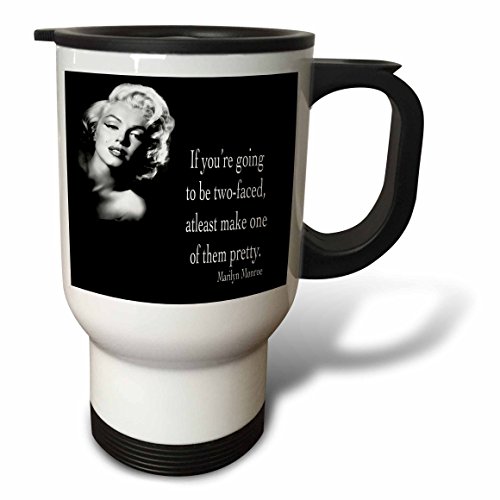 3dRose Nothing is Impossible The Word its Elf Says Im Possible -Audrey Hepburn, Travel Mug, 14-Oz